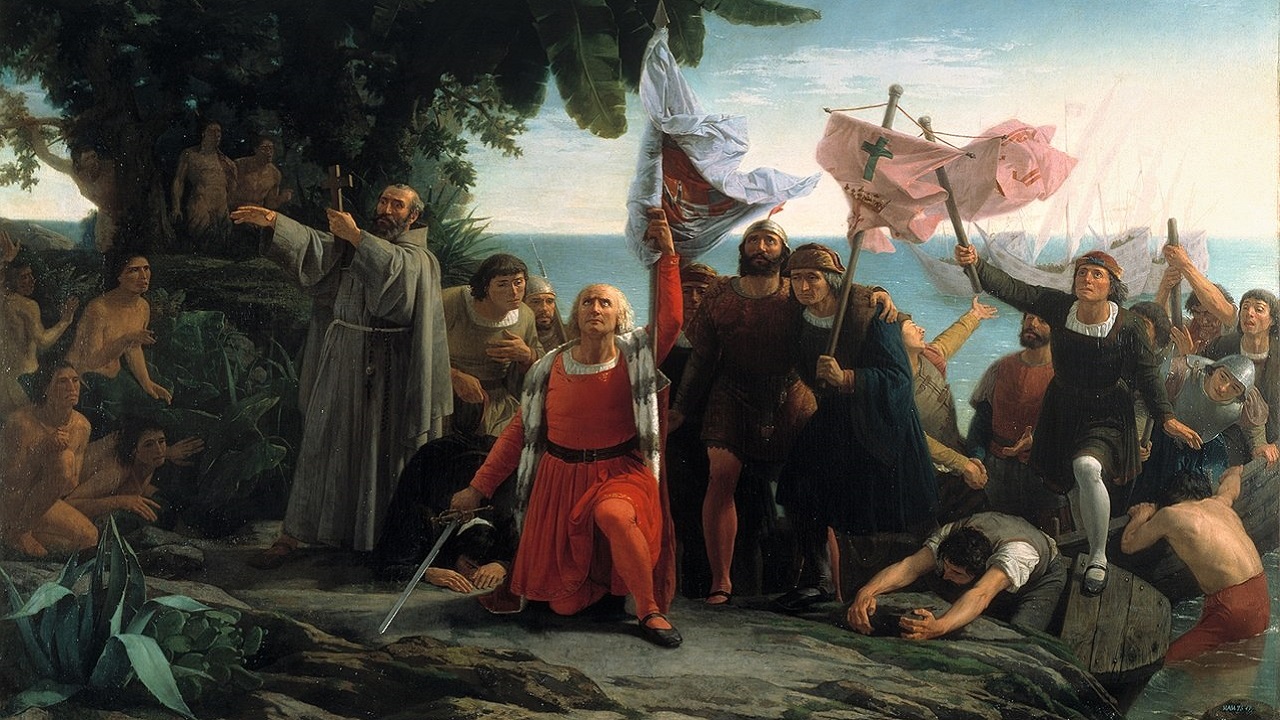 A romantização presente na obra ‘O Primeiro desembarque de Colombo na América’