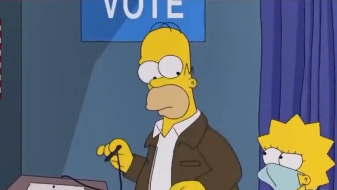 O rescaldo das eleições nos EUA imaginado pela animação Os Simpsons