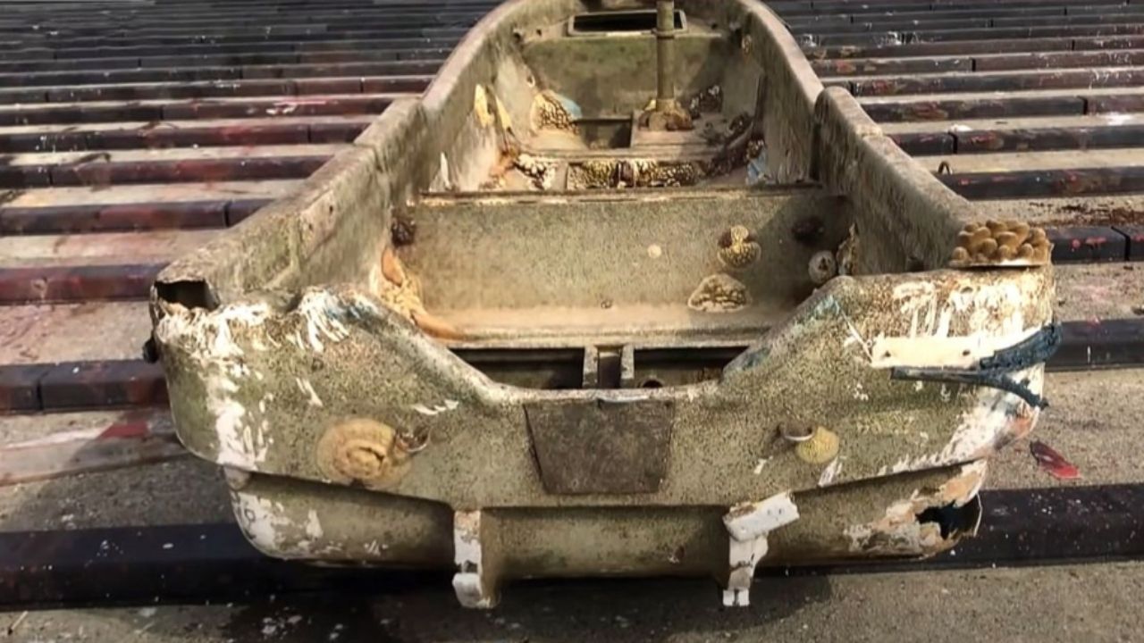 O barco ‘fantasma’ do tsunami do Japão que reapareceu depois de 9 anos