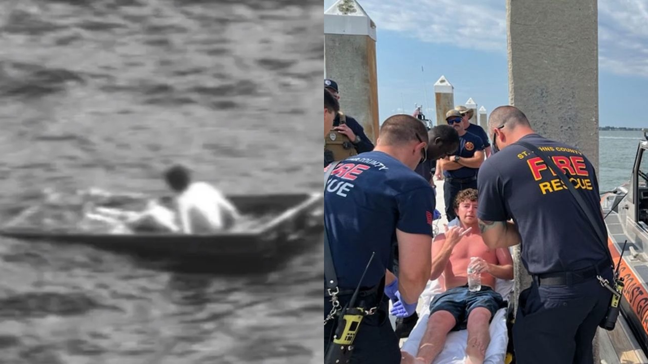 Homem é resgatado após 24 horas à deriva no mar da Flórida
