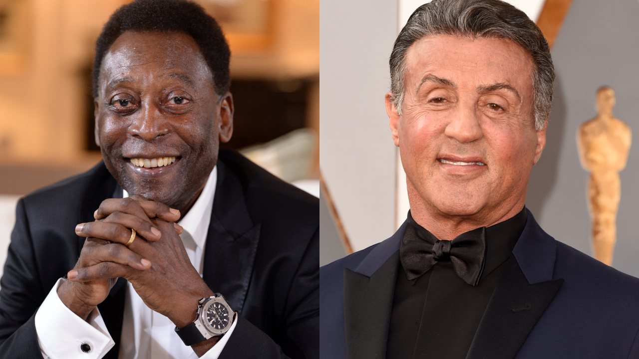 O dia em que Pelé quebrou um dedo de Sylvester Stallone; confira!
