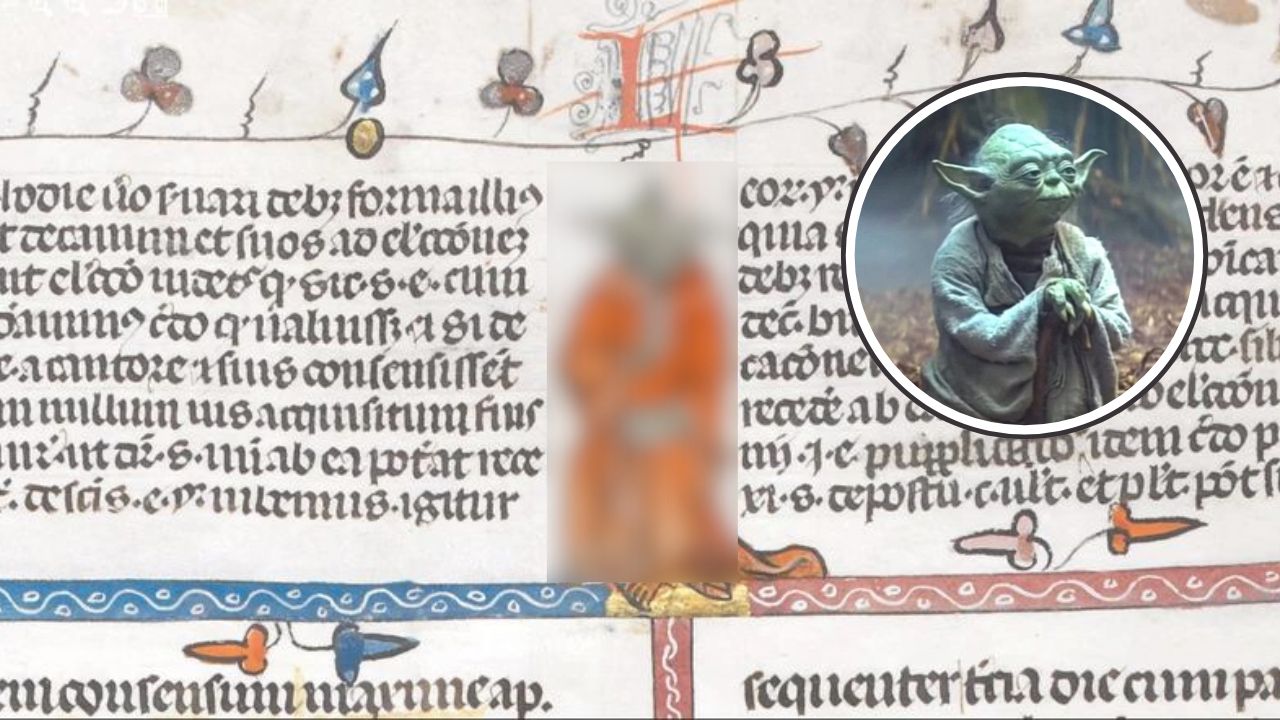Yoda? Manuscrito do século 14 tem personagem parecido com Mestre Jedi de Star Wars