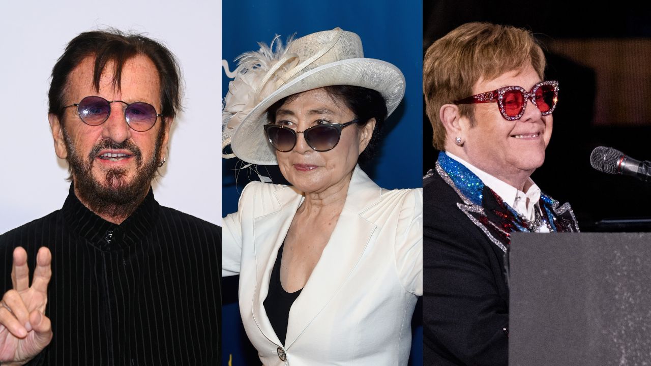 Ringo Starr e Elton John homenageiam Yoko Ono virtualmente