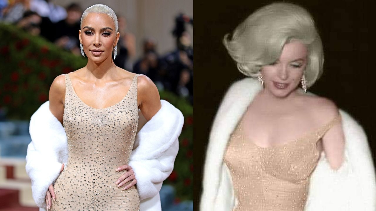 Kim Kardashian quebra silêncio e nega ter danificado vestido de Monroe: ‘Não é verdade’