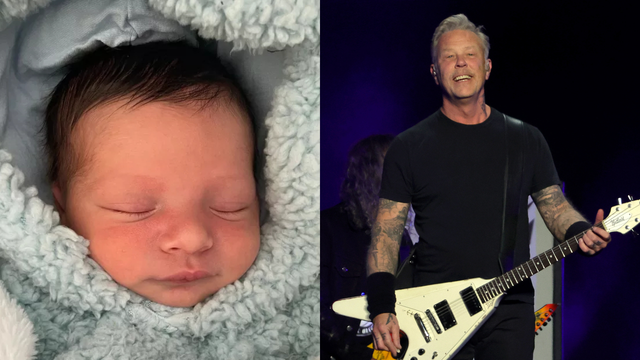 Bebê que nasceu em show do Metallica é batizado em homenagem ao vocalista