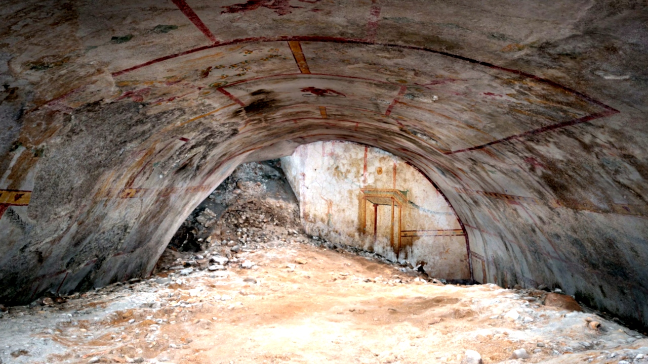 A câmara secreta do imperador romano Nero: Relembre a descoberta de 2019