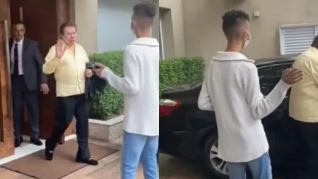 Silvio Santos nega foto com grupo de fãs que o esperava em momento íntimo