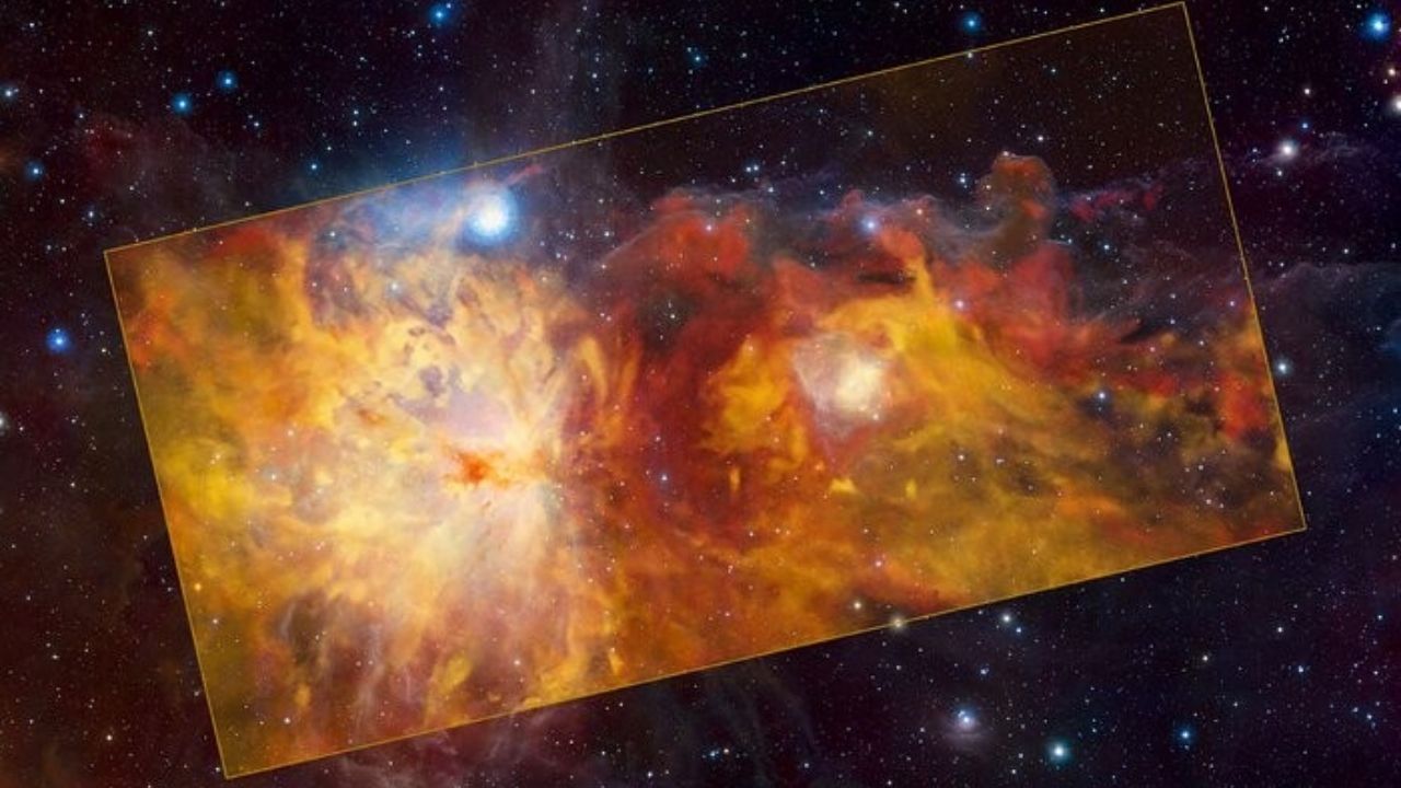 Em registro, Nebulosa da Chama parece pegar fogo