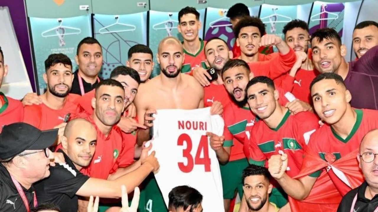 Jogadores do Marrocos prestam homenagem a Nouri, ex-jogador que ficou em estado semi-vegetativo