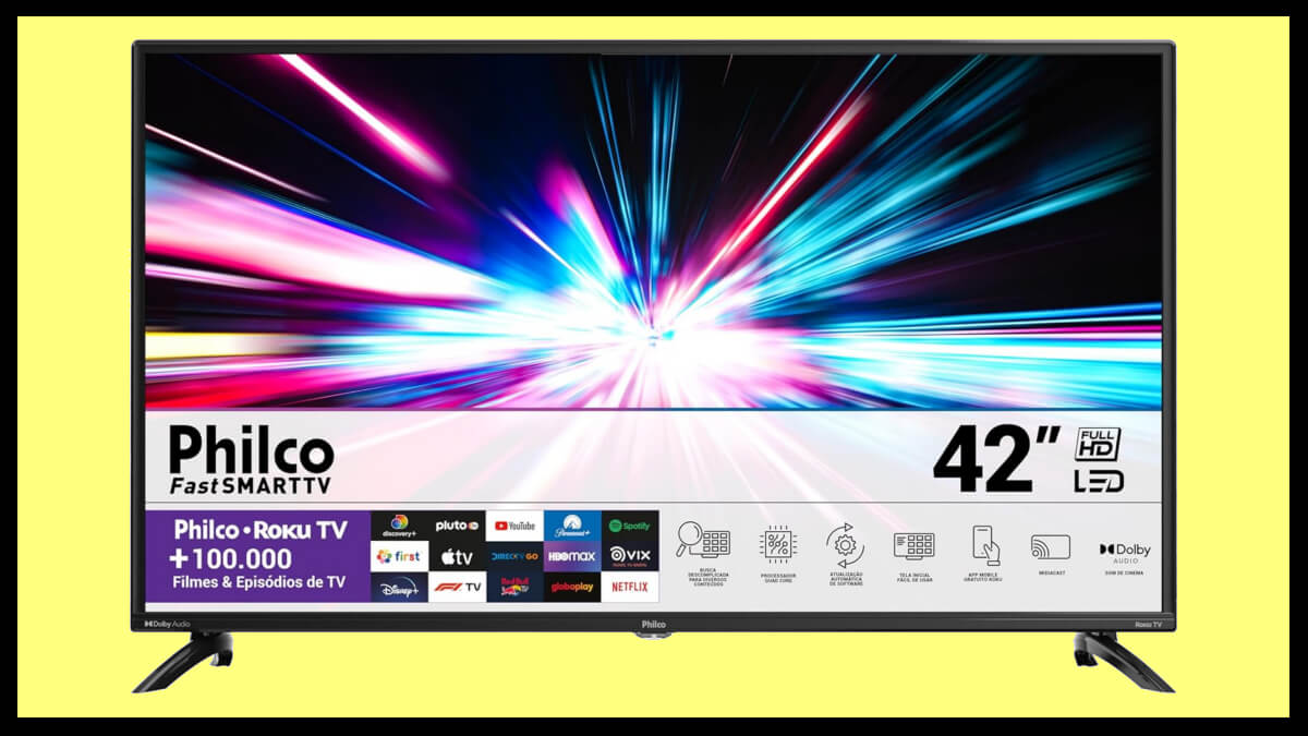 Oferta do dia: 26% de desconto na smart TV da Philco