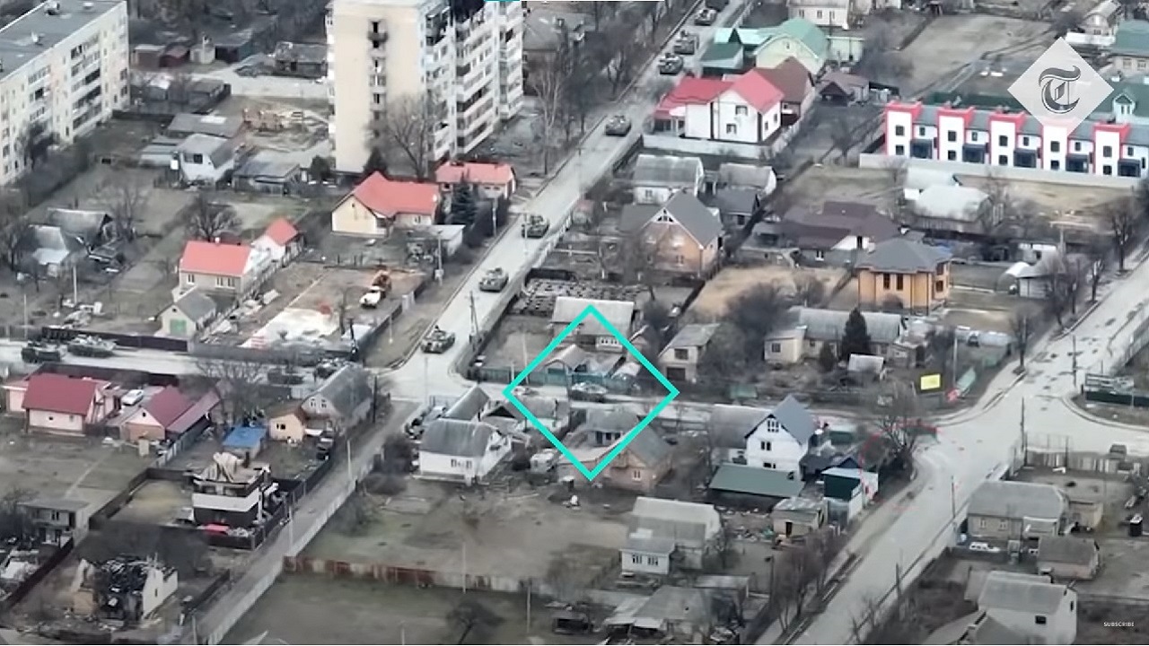 Drone flagra tanque russo disparando contra ciclista, veja o vídeo