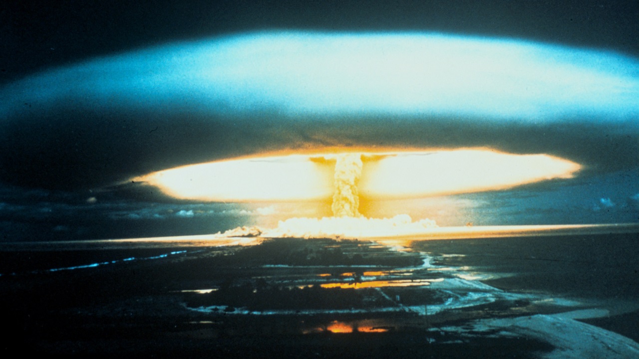 Imagem ilustrativa da explosão de uma bomba termonuclear