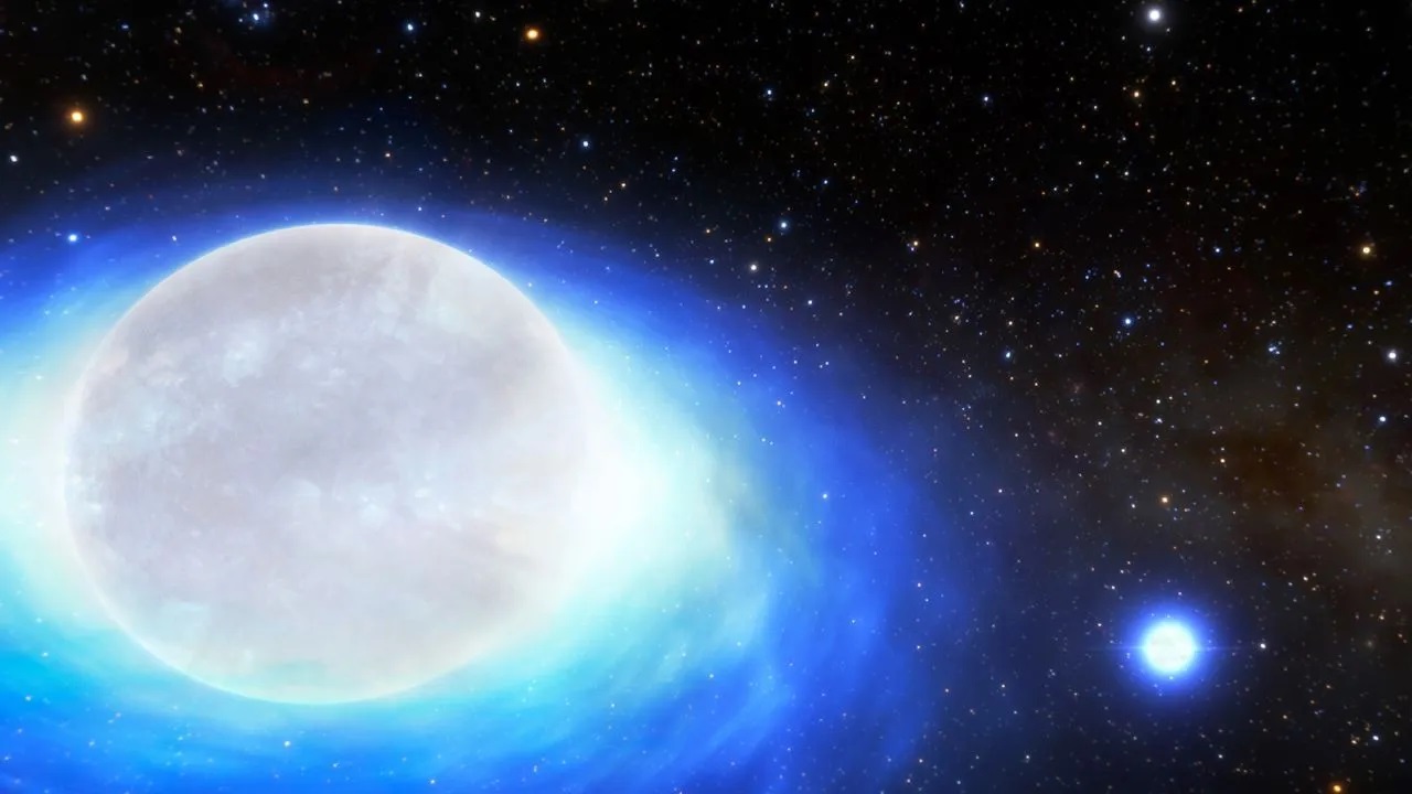 Sistema estelar binário raro é descoberto por astrônomos