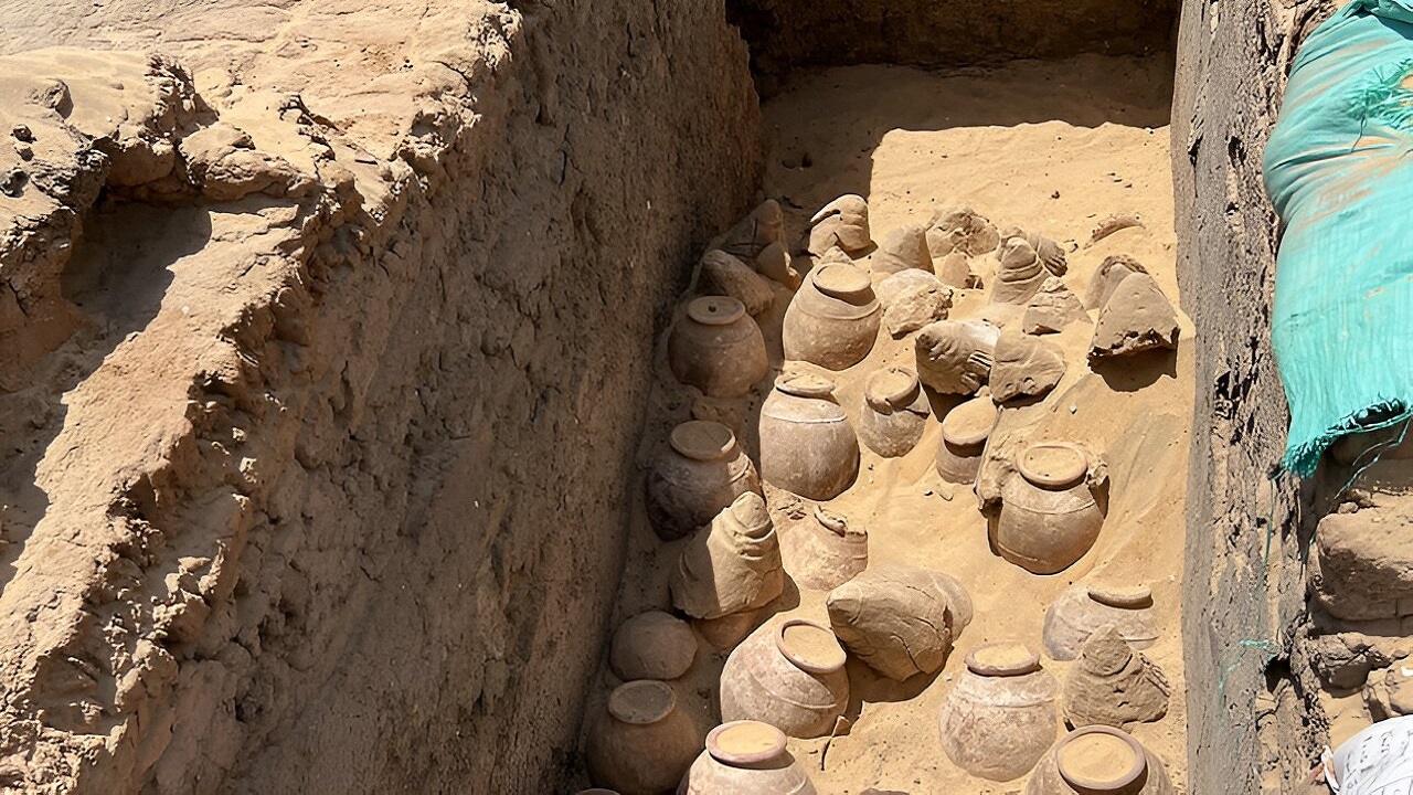 Tumba real encontrada com frascos de vinho pode revelar detalhes da 1ª rainha do Egito