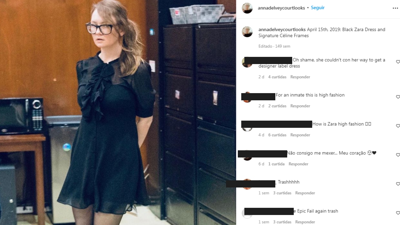 A conta no Instagram que transformou o julgamento de ‘Anna Delvey’ em ‘desfile’ de moda