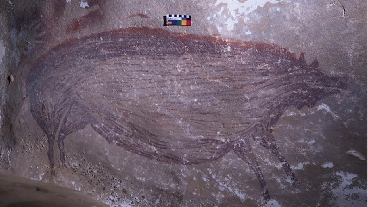 A mais antiga do mundo: Arte rupestre de 45.500 anos é encontrada na Indonésia