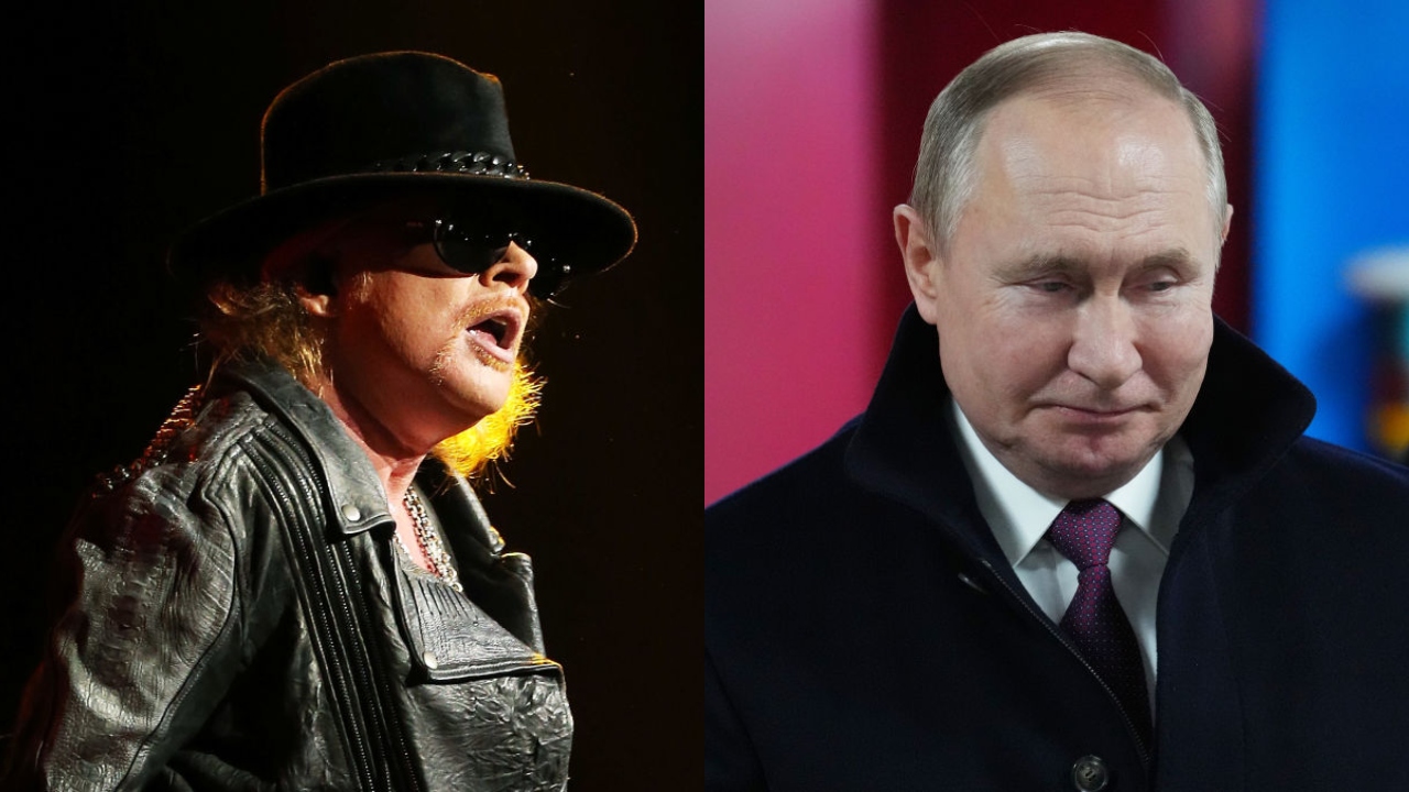 Axl Rose, do Guns N’ Roses, detona Putin: ‘Homem insensível, mentiroso, assassino’