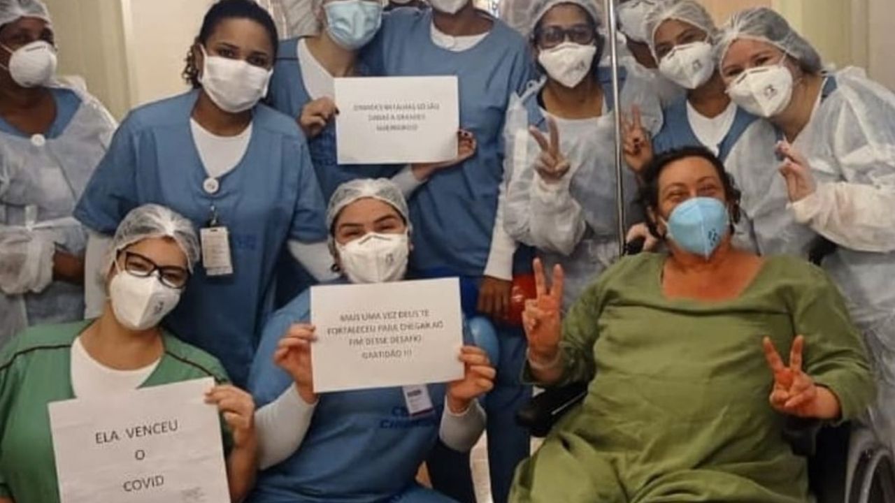 Filha de Nicette Bruno recebe alta de hospital após se recuperar da Covid-19