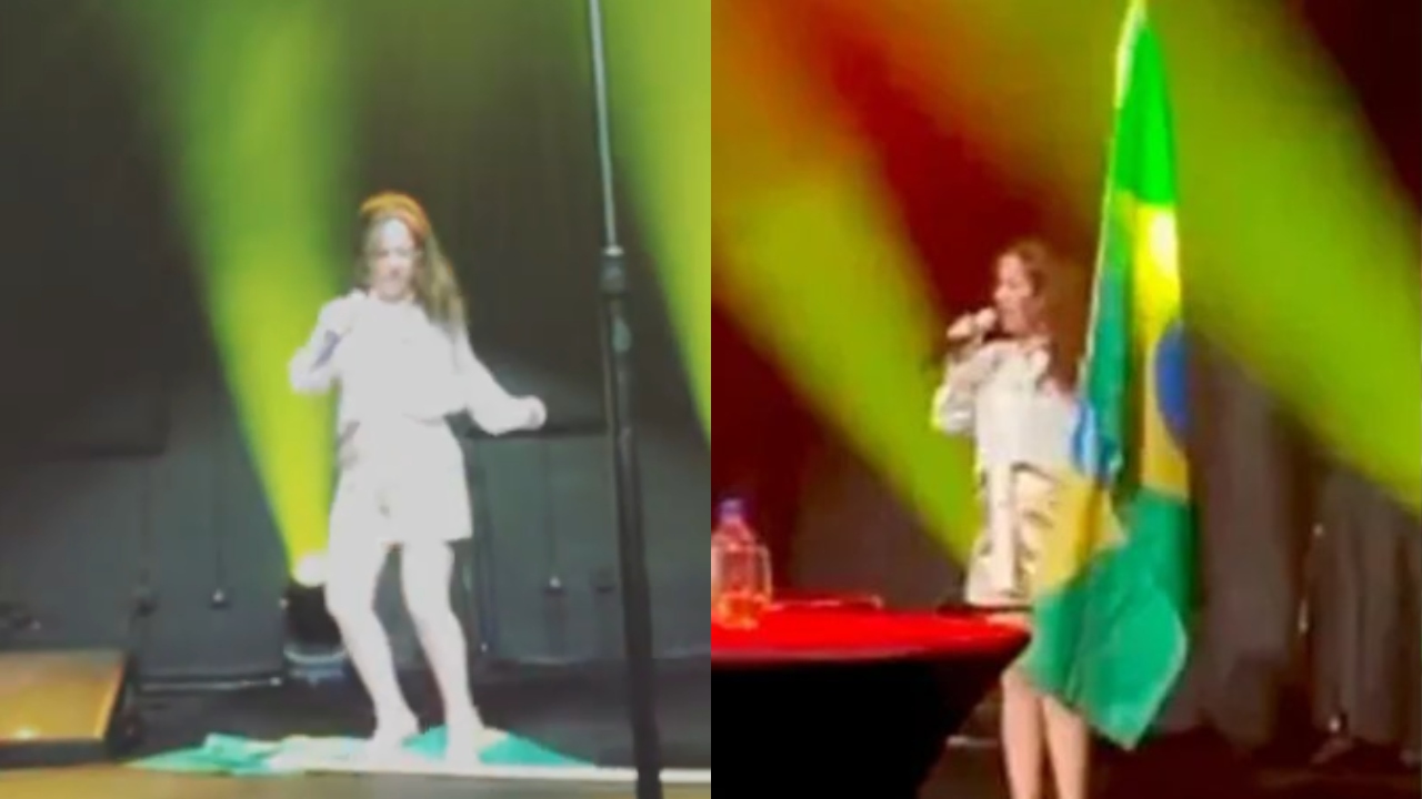 Bebel Gilberto pede desculpas após pisar em bandeira do Brasil: ‘Ato impensado’