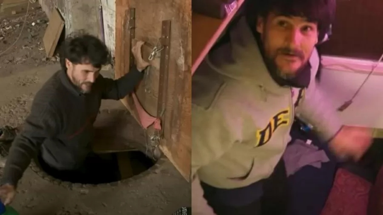 EUA: Homem morou por aproximadamente 7 anos em casa improvisada em túnel
