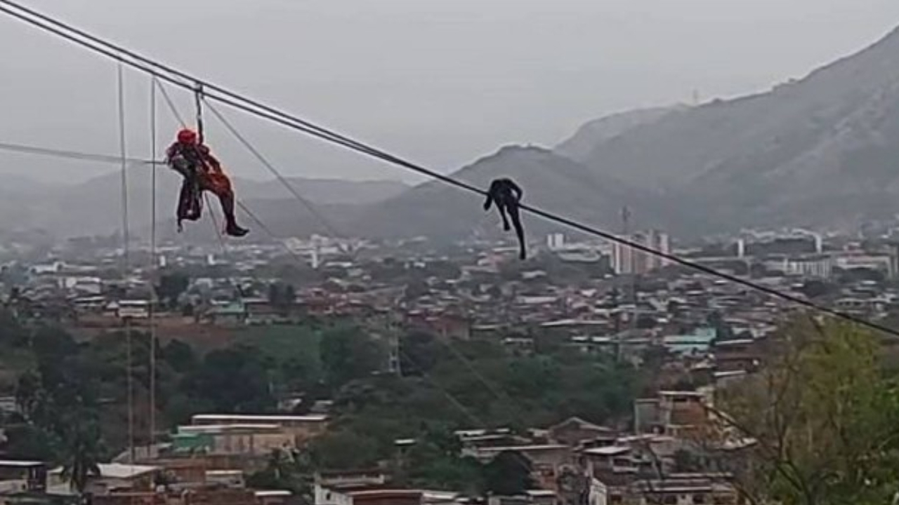 Depois de 10 horas, bombeiros salvam homem com técnicas de rapel