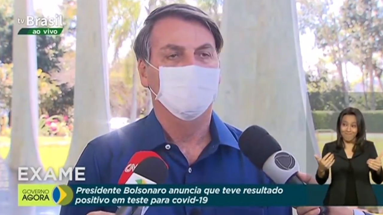 Bolsonaro confirma que está com coronavírus