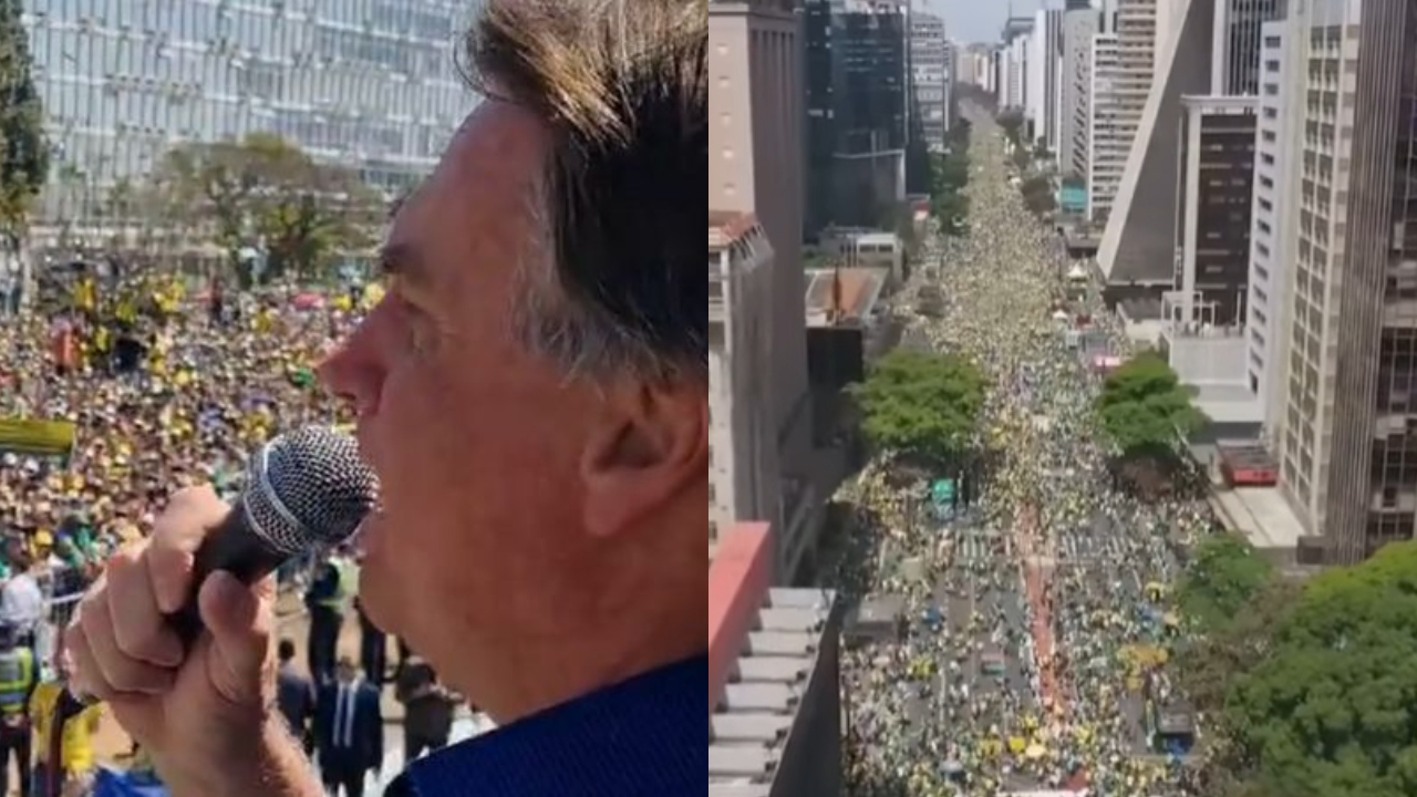 Ato bolsonarista em SP registra 125 mil pessoas; o esperado era entre 2 e 3 milhões