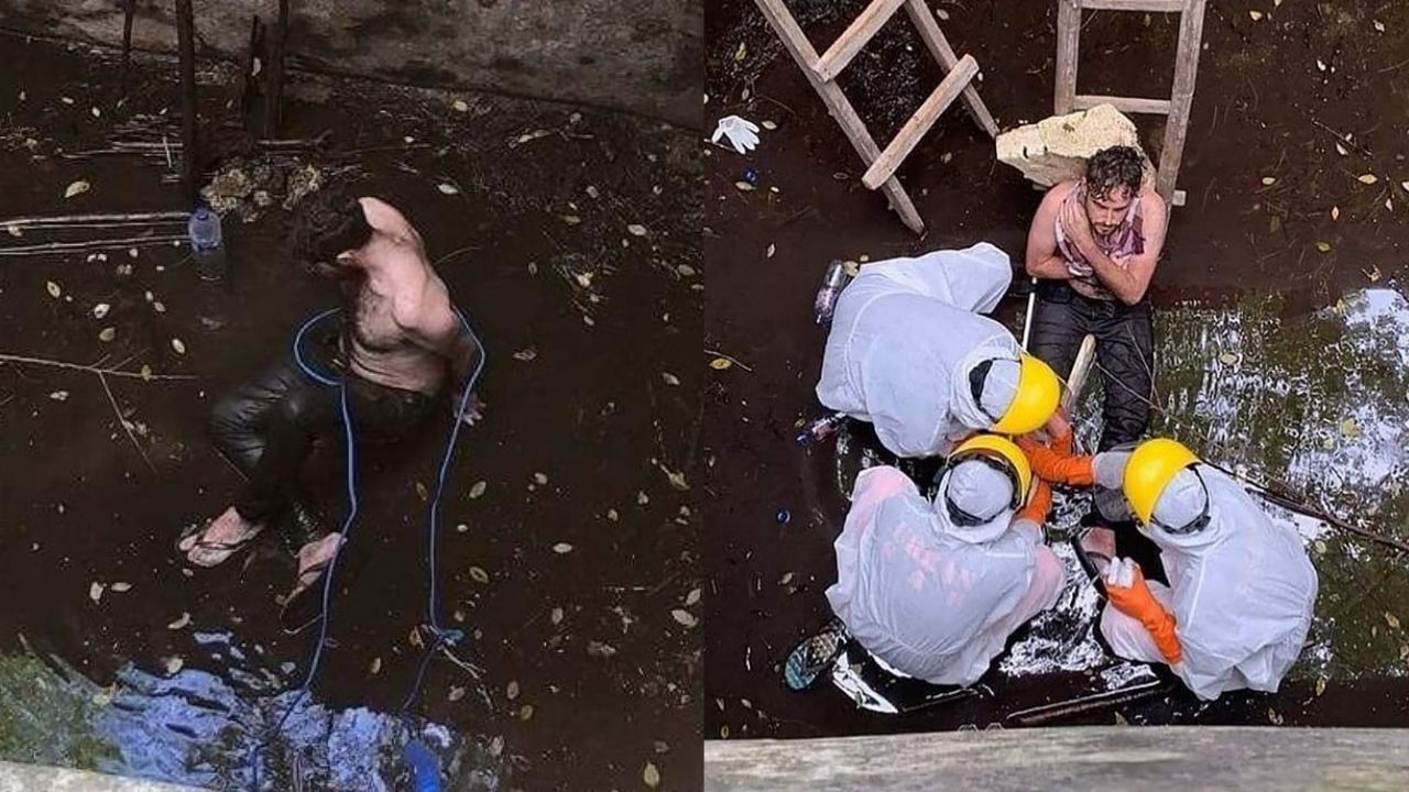 Britânico foge de cão raivoso, cai em poço e é resgatado após seis dias na Indonésia