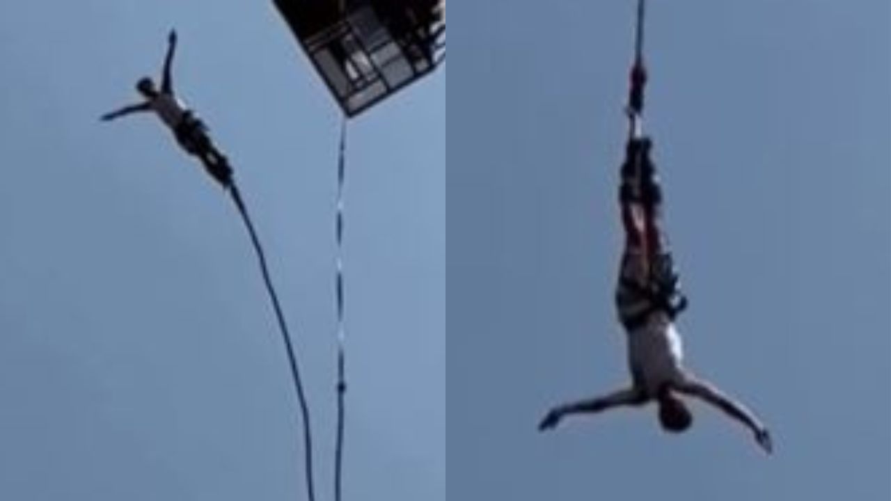 Em salto de bungee jump corda arrebenta e turista sobrevive na Tailândia