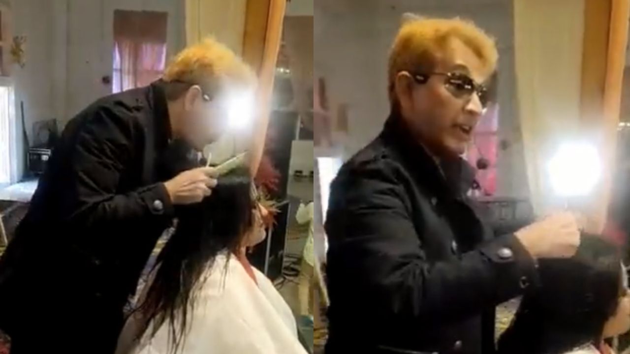 Cabeleireiro cospe em cabelo de mulher e causa polêmica