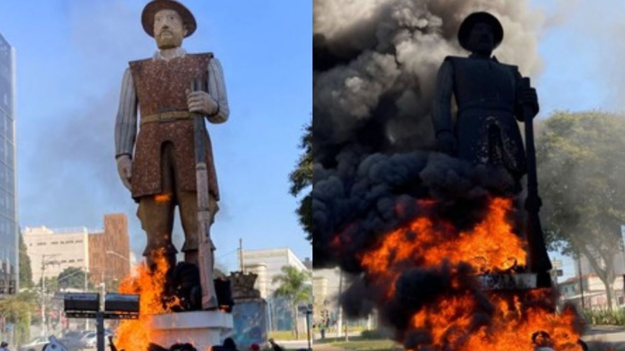 Acusado de incendiar estátua de Borba Gato tem pedido de condenação de 3 anos por MP
