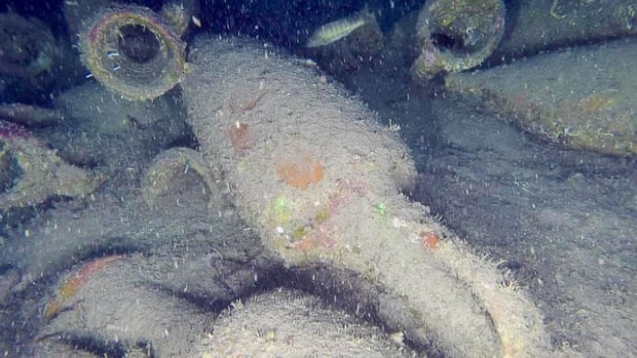Naufrágio com carga de jarras de vinho do século 2 a.C. é descoberto no Mediterrâneo