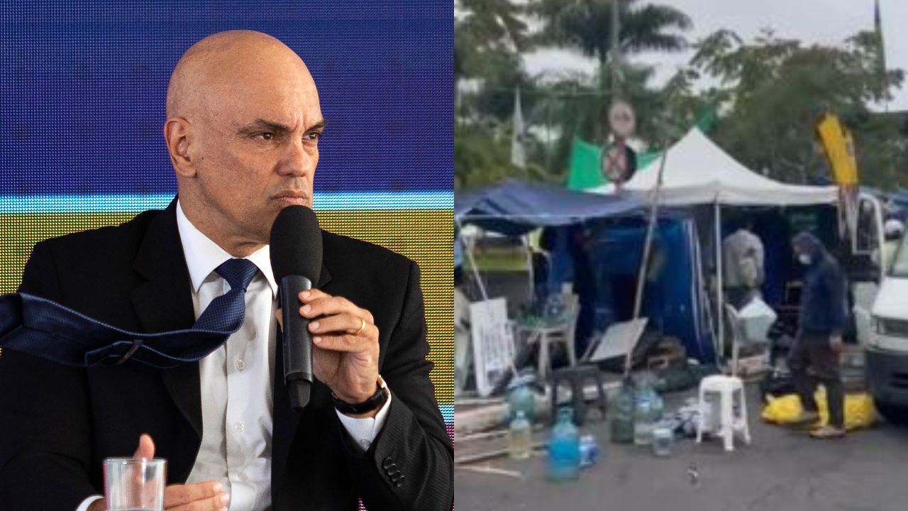 Com determinação de Moraes, acampamento de bolsonaristas é retirado do Ibirapuera