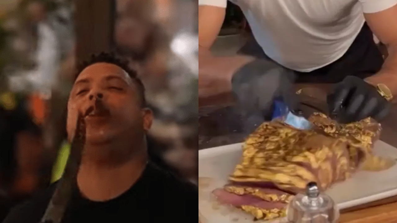 Vídeo em que Ronaldo e atletas da seleção comem carne banhada a ouro causa polêmica