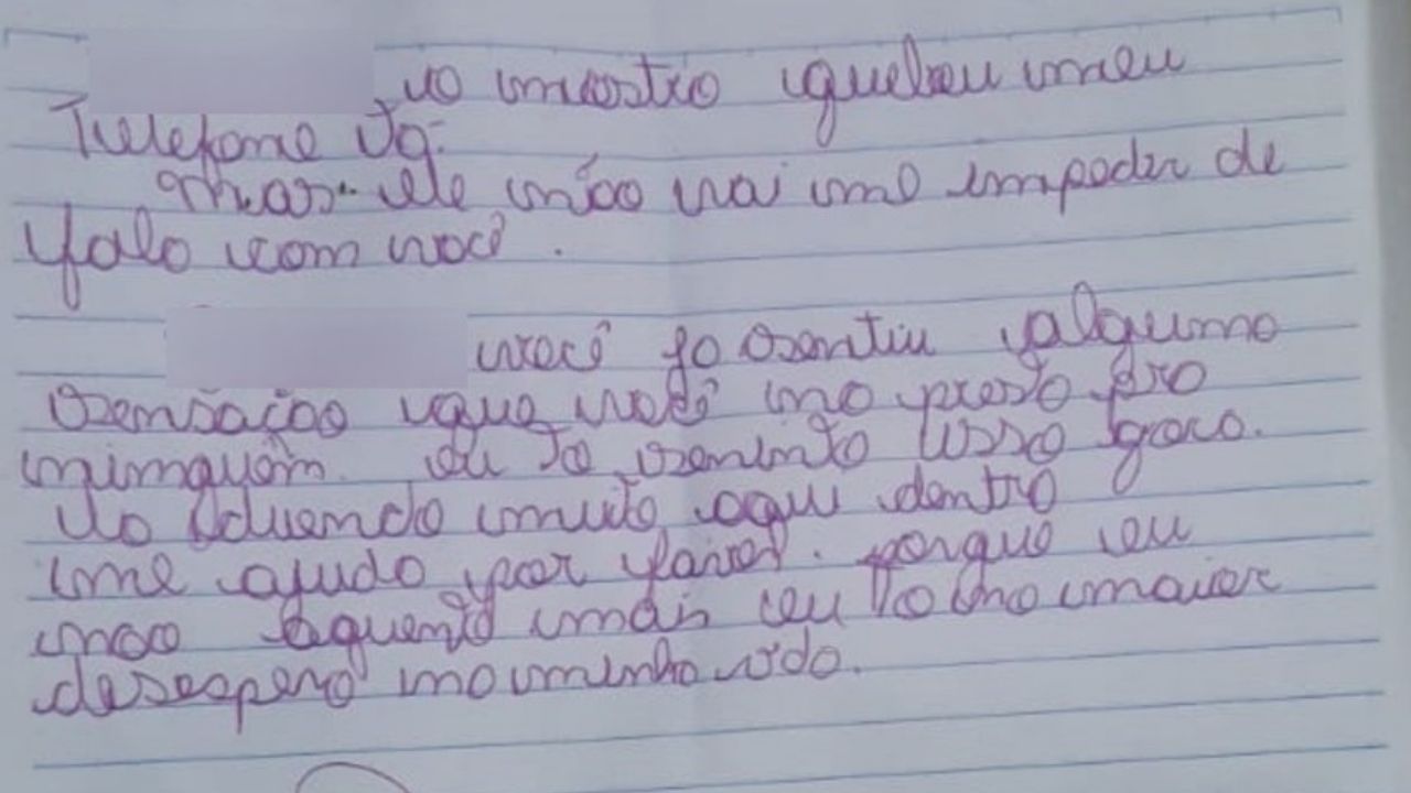 Em carta enviada para vizinhos, jovem de 14 anos relata que é agredido pelo pai por ser gay