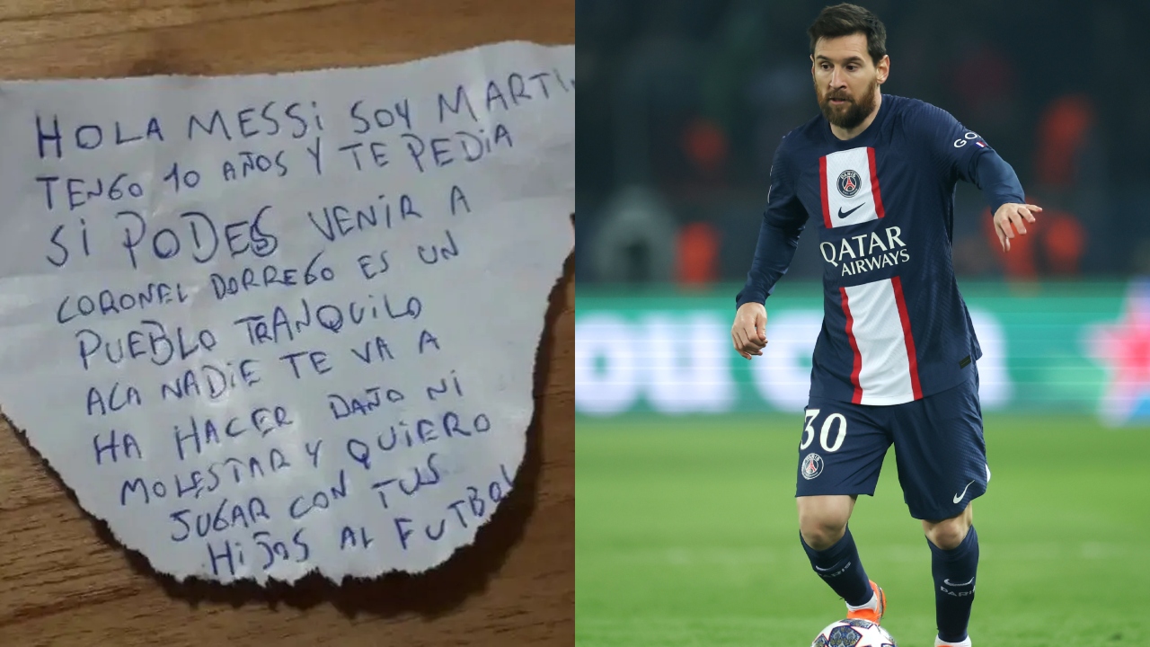 Criança convida Messi para morar em sua cidade: ‘Aqui ninguém vai te machucar’