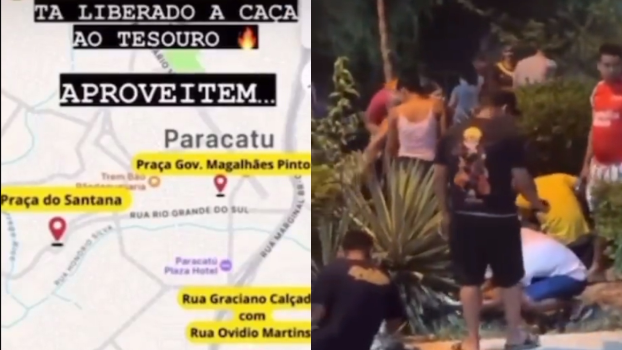 MG: Caça ao tesouro de influencer termina em depredação de patrimônio público
