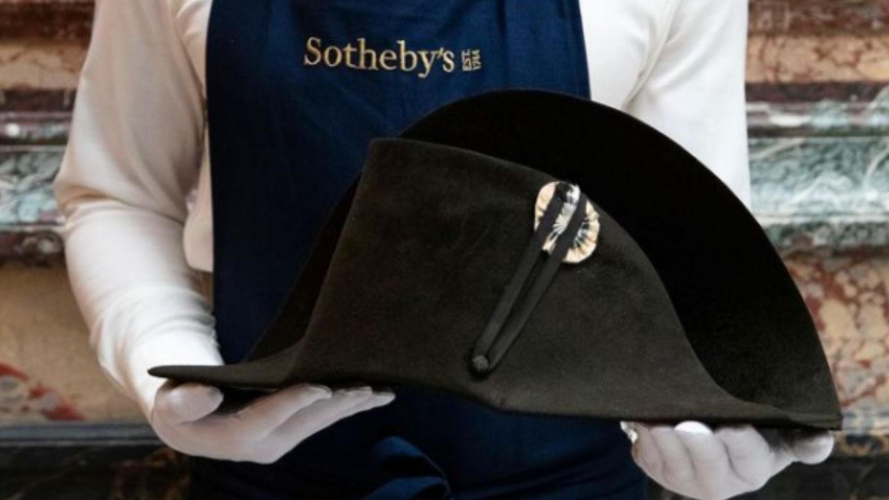Clássico chapéu de Napoleão Bonaparte será leiloado em setembro