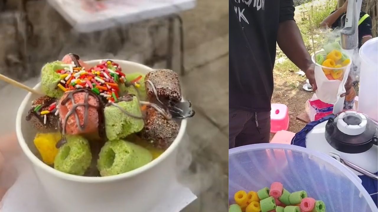 Doce com nitrogênio líquido viraliza no Tiktok da Indonésia