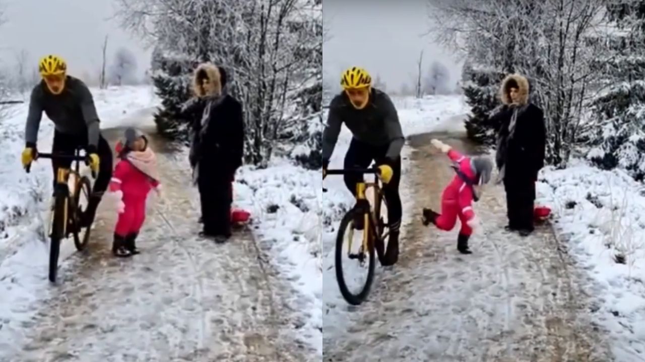 Ciclista que causou revolta por dar joelhada em criança de 5 anos recebe multa de 1 euro