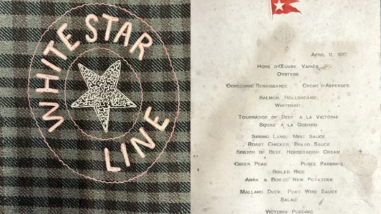 Objetos raros do Titanic vão a leilão no Reino Unido