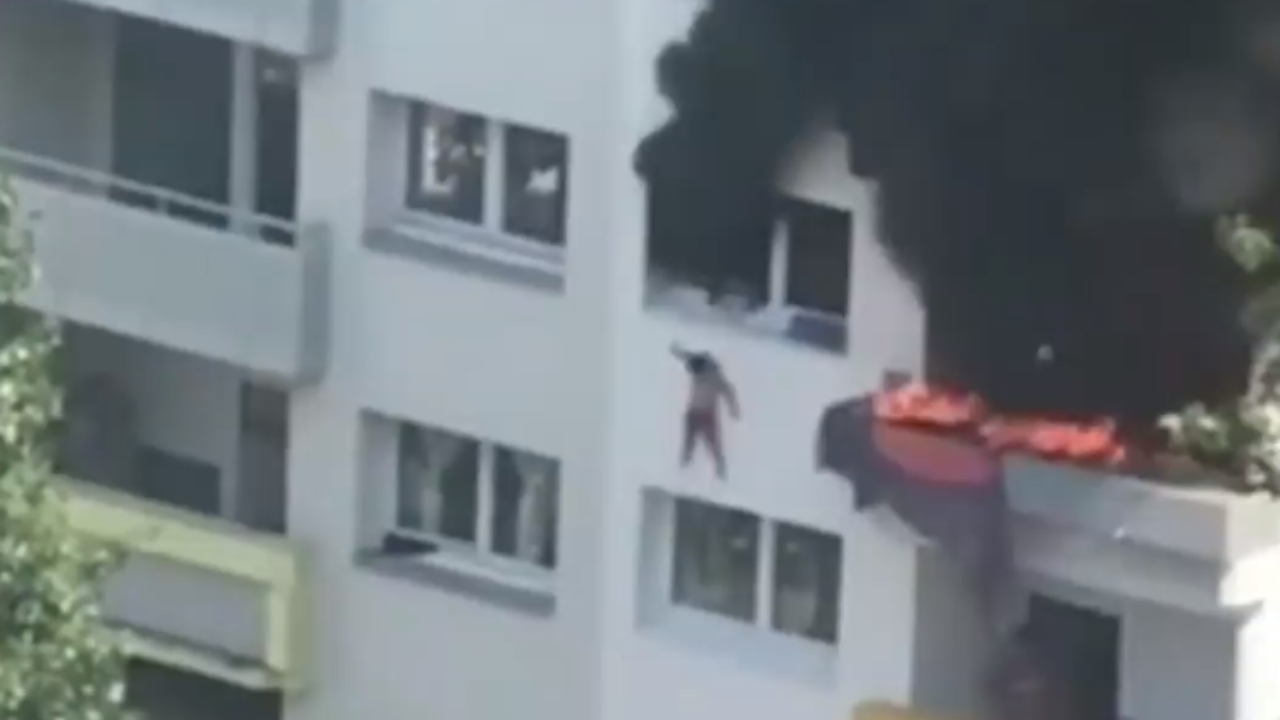 Para escapar de incêndio na França, duas crianças pulam de um prédio de 12 metros