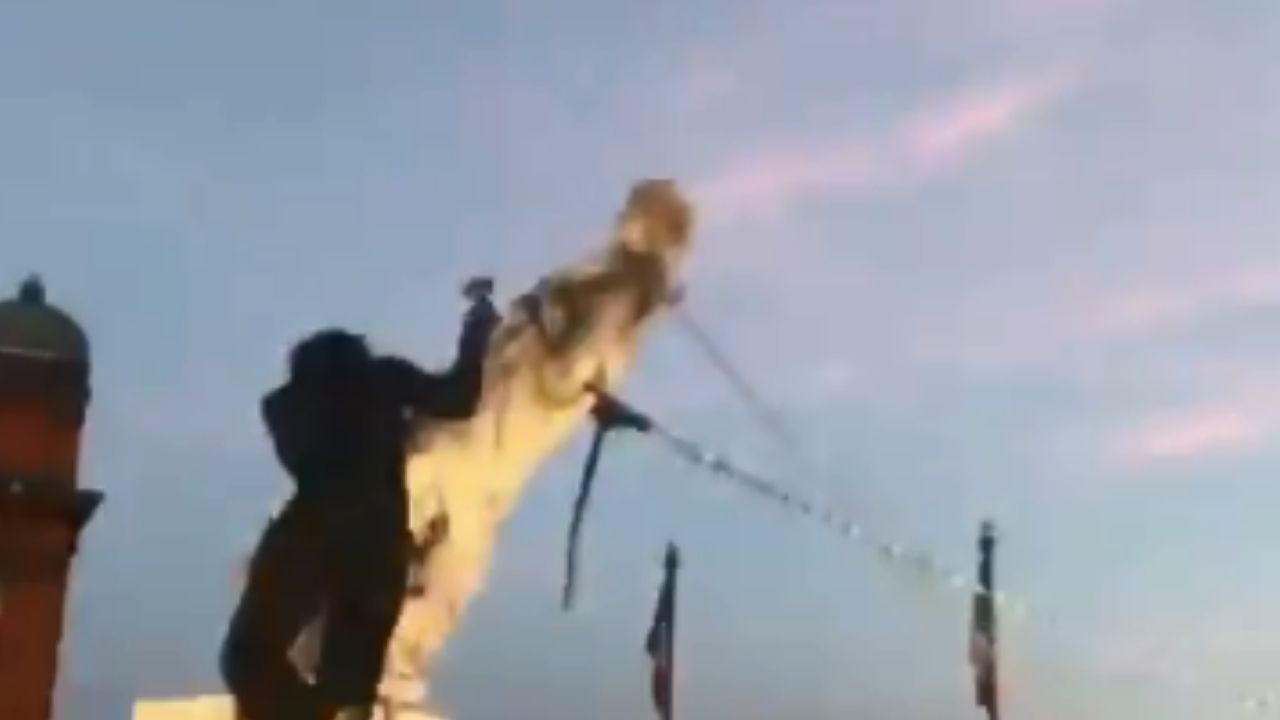 Outra estátua de Cristóvão Colombo é destruída nos Estados Unidos