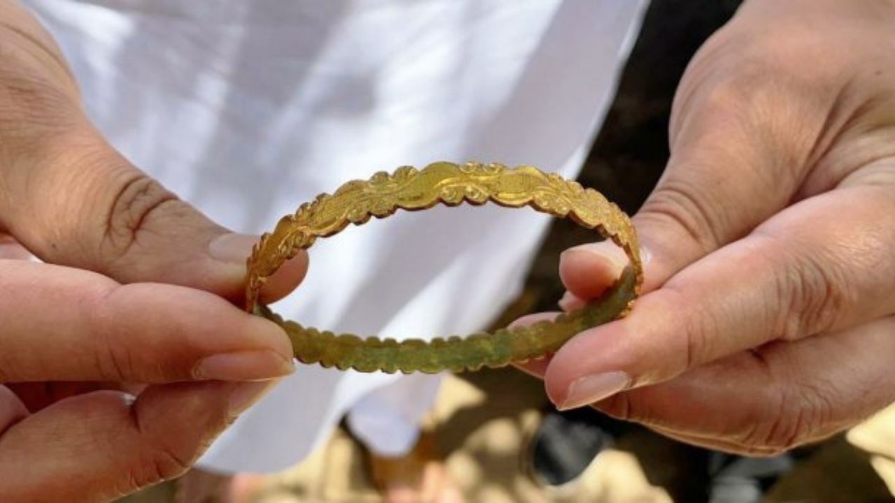 Na Índia, escavações revelam pulseira de ouro da mesma época de figura lendária