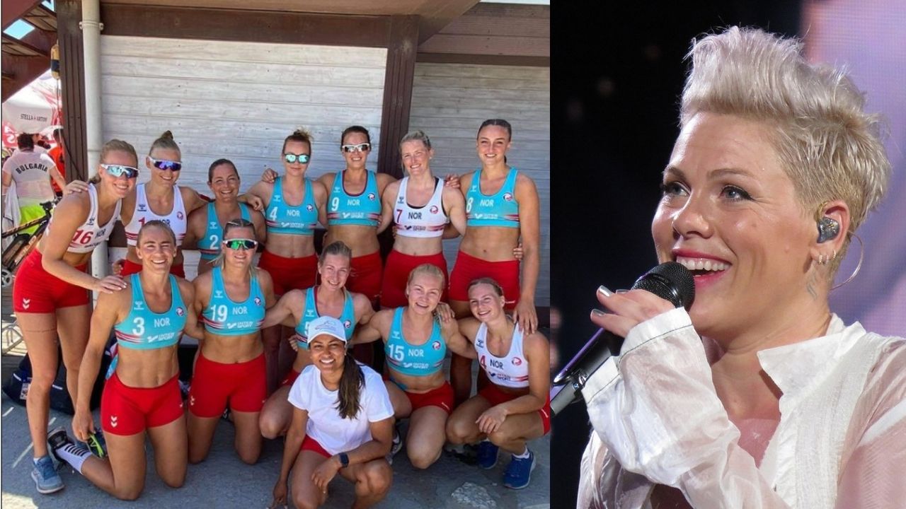 Multadas por usar shorts: Pink se oferece para pagar sanção dada à seleção feminina de handebol
