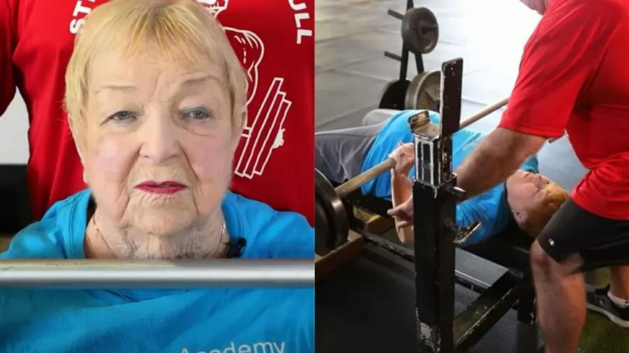 Aos 100 anos, tataravó entra para o Guinness por levantamento de peso