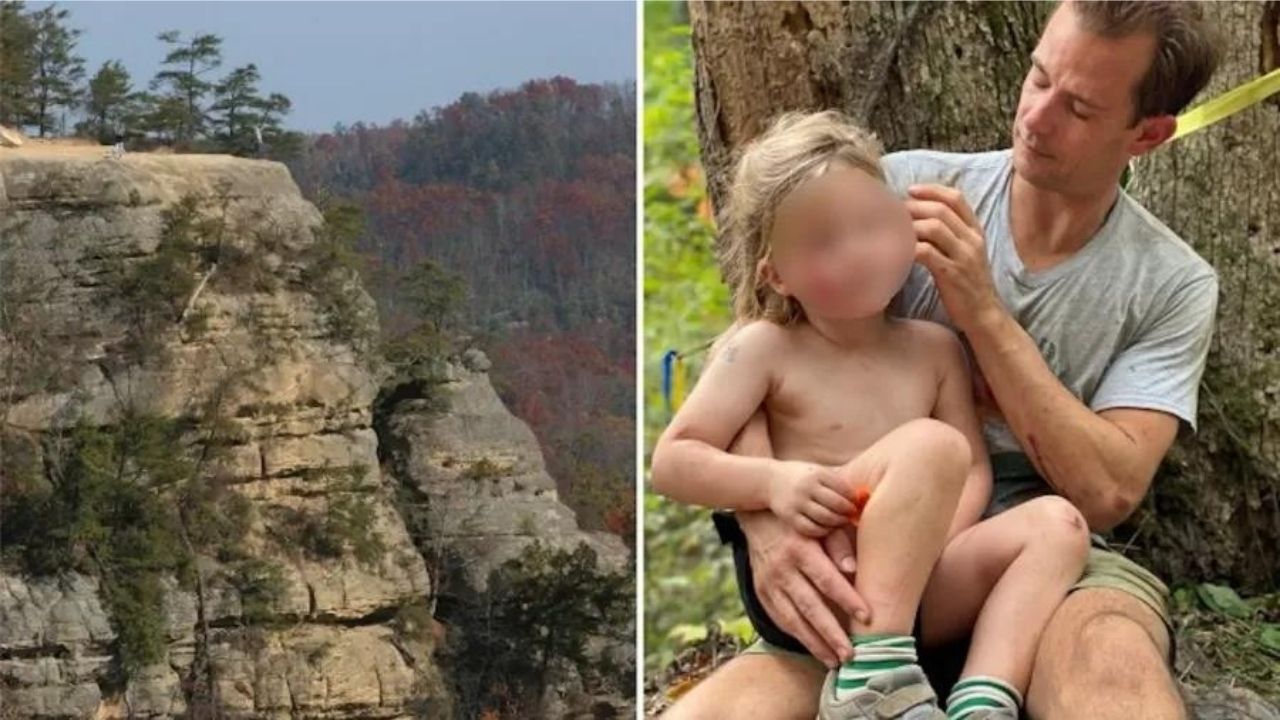 EUA: Criança sobrevive à queda de penhasco de 21 metros no estado do Kentucky