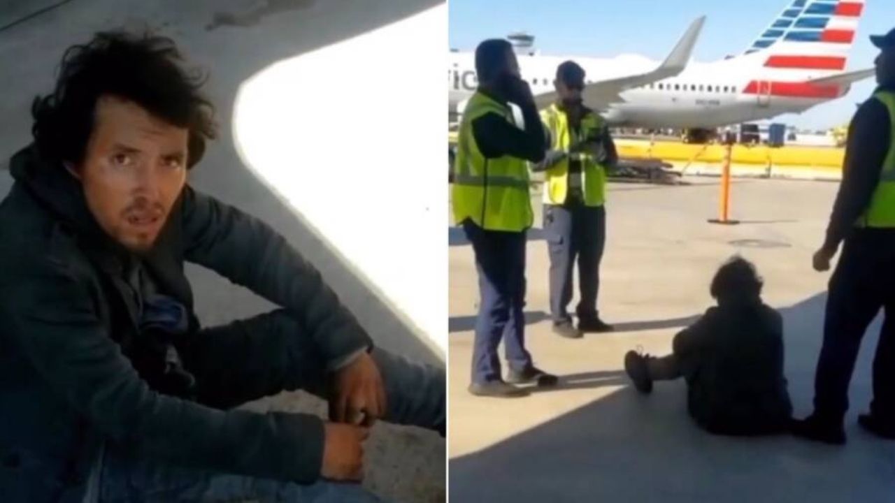 A insana viagem de um homem no trem de pouso de um avião