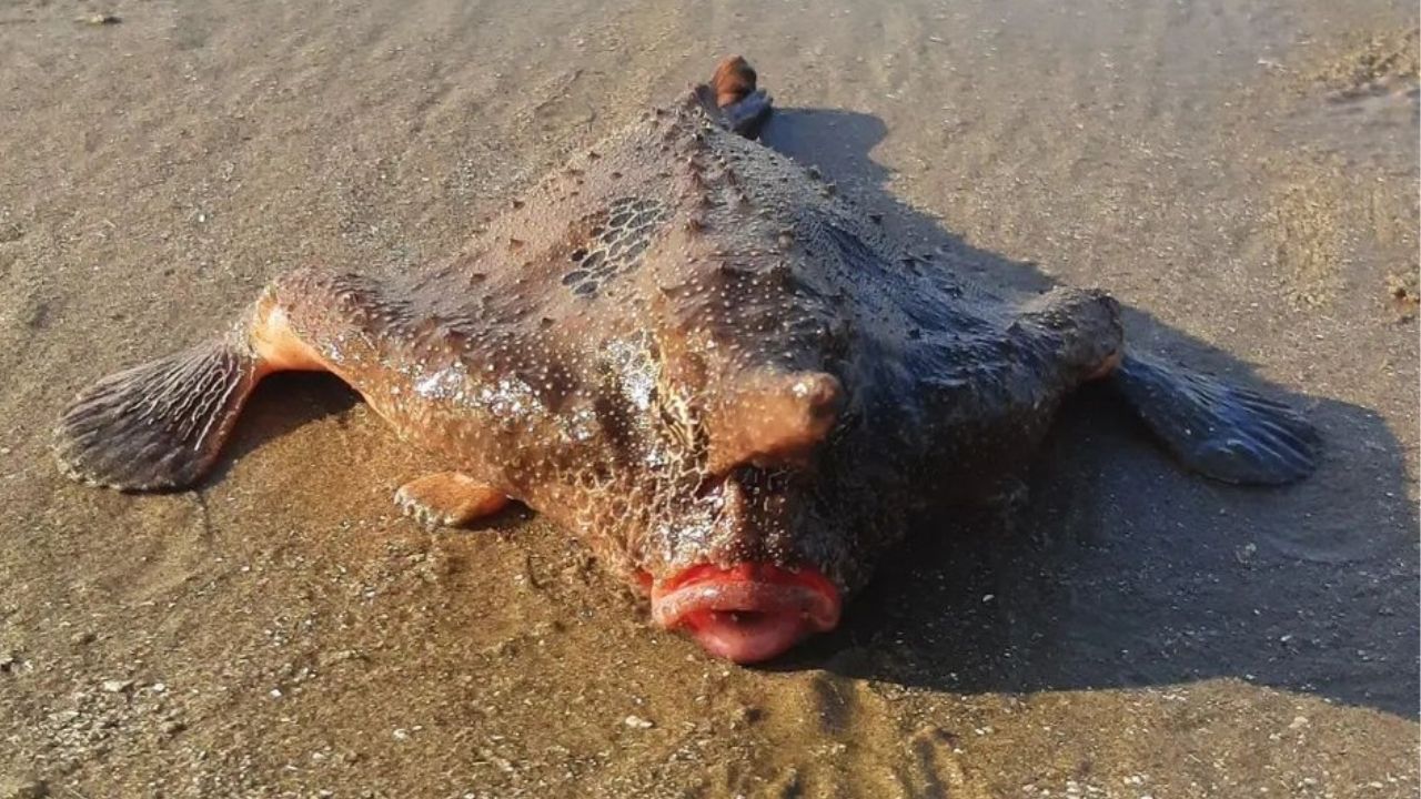 Peixe-morcego é encontrado no litoral paulista