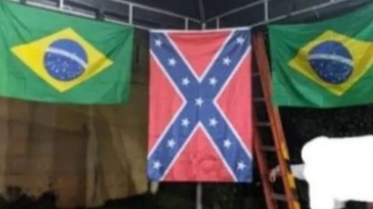 Bandeira dos Confederados é hasteada em evento de cerveja em Petrópolis